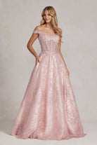 Intricately Beaded A-line Sweetheart Off Shoulder Long Prom Dress NXC1196-Prom Dress-smcfashion.com