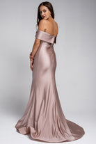 Off Shoulder Mermaid Fitted Long Evening & Wedding Dress AC373-Prom Dress-smcfashion.com