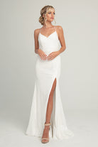 Spaghetti Strap Sequins Zipper Back Long Prom Dress ACBZ011-Prom Dress-smcfashion.com