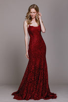 Embroidered Lace Mermaid Long Prom & Evening Dress ACR015-Prom Dress-smcfashion.com