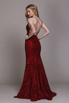 Embroidered Lace Mermaid Long Prom & Evening Dress ACR015-Prom Dress-smcfashion.com