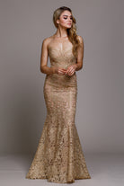Embroidered Lace Mermaid Long Prom & Evening Dress ACR015-Prom Dress-smcfashion.com