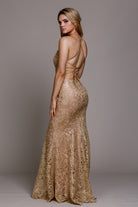 Embroidered Lace Mermaid Long Prom & Evening Dress ACR015-Prom Dress-smcfashion.com