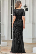 Embroidered Lace Mermaid Long Prom & Mother Of The Bride Dress AC7707-Prom Dress-smcfashion.com