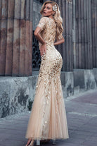 Embroidered Lace Mermaid Long Prom & Mother Of The Bride Dress AC7707-Prom Dress-smcfashion.com