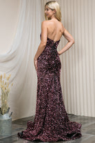 Embroidered Sequin Open Back Mermaid Long Prom Dress AC392-Prom Dress-smcfashion.com
