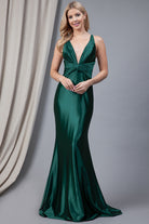 Satin Open Criss Cross Back Long Prom Dress AC5039-Prom Dress-smcfashion.com