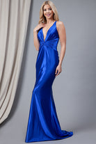 Satin Open Criss Cross Back Long Prom Dress AC5039-Prom Dress-smcfashion.com