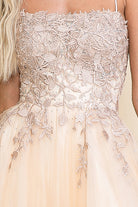 Embroidered Bodice Open Back Slit Long Prom Dress AC7007-Prom Dress-smcfashion.com