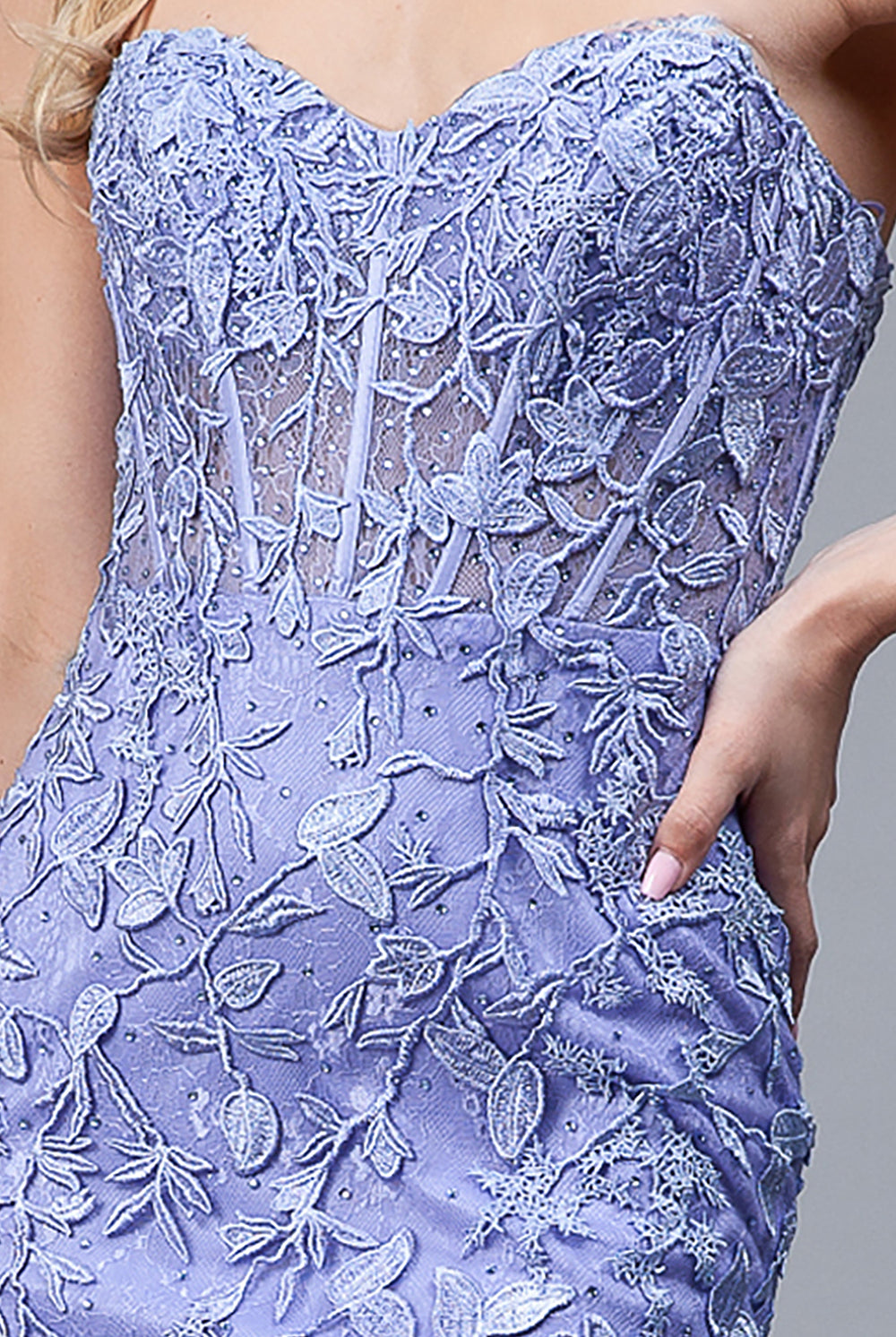 Mermaid Strapless Embroidered Lace Long Prom Dress AC7024-Prom Dress-smcfashion.com