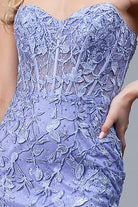 Mermaid Strapless Embroidered Lace Long Prom Dress AC7024-Prom Dress-smcfashion.com