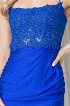 Embroidered Bodice Open Criss Cross Back Mermaid Long Prom Dress ACTM1001-Prom Dress-smcfashion.com