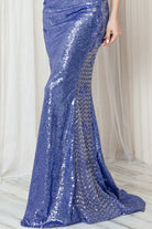 Embroidered Sequins Halter Open Criss Cross Back Long Prom Dress AC5043-Prom Dress-smcfashion.com