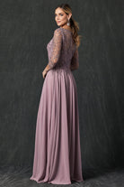 Embroidered Lace Beaded Bodice Long Mother Of The Bride Dress JTM11 Sale-Mother of the Bride Dress-smcfashion.com