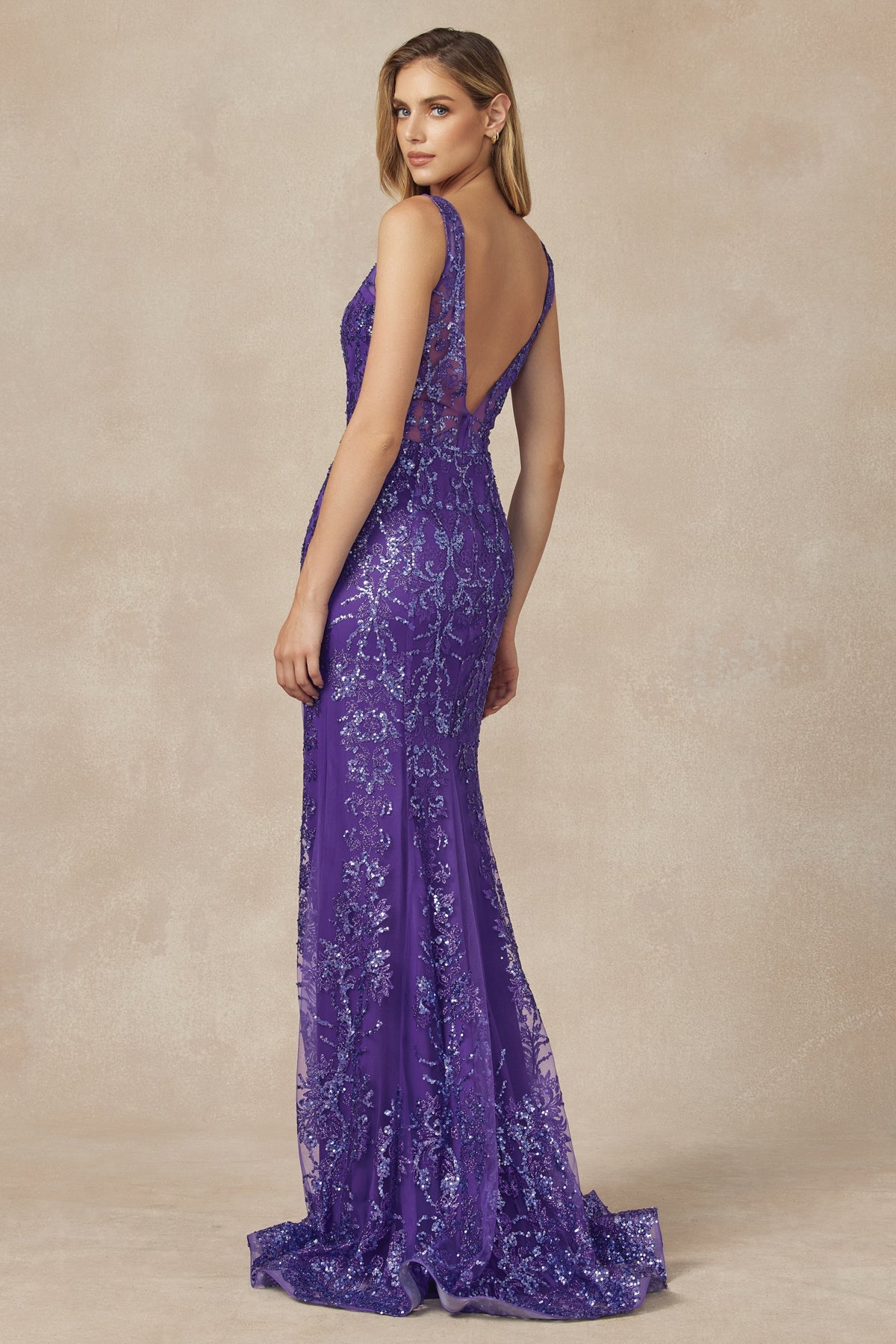 Embroidered Lace Mermaid Illusion Sweetheart Long Prom Dress JT277-Prom Dress-smcfashion.com