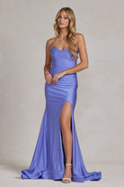 Side Slit Strapless Memraid Sweetheart Long Evening Dress NXT1139-Evening Dress-smcfashion.com