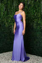 Open Criss Cross Back Satin Trumpet Long Evening Dress NXK488-Evening Dress-smcfashion.com