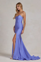 Side Slit Strapless Memraid Sweetheart Long Evening Dress NXT1139-Evening Dress-smcfashion.com