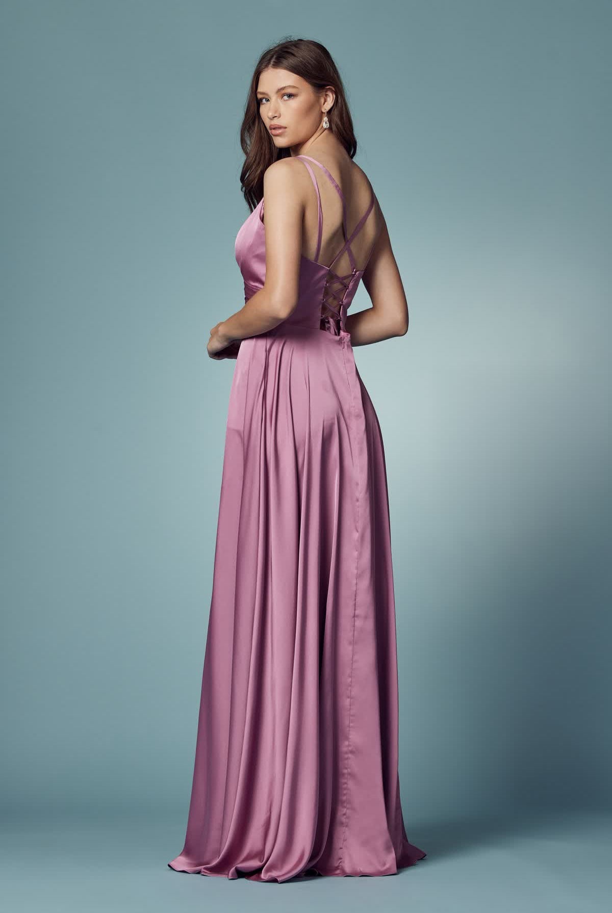 Double Breasted High Slit Long Bridesmaid & Prom Dress NXE1020-Prom Dress-smcfashion.com