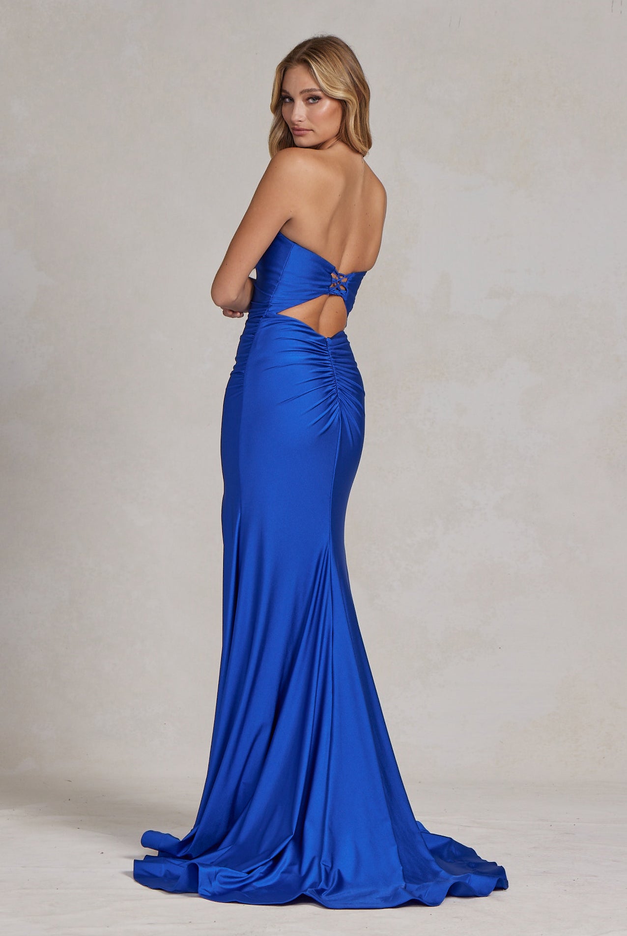 Side Slit Strapless Memraid Sweetheart Long Evening Dress NXT1139-Evening Dress-smcfashion.com