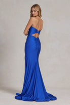Side Slit Strapless Memraid Sweetheart Long Evening Dress NXT1139-Evening Dress-smcfashion.com