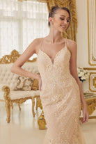 Memraid Tulle Skirt Embroidered Lace Long Prom Dress NXC1108-Prom Dress-smcfashion.com