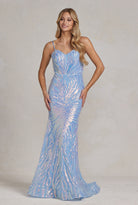 Embroidered Sequins Sweetheart Open Back Mermaid Long Evening Dress NXR1072-Evening Dress-smcfashion.com