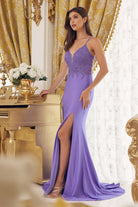 Mermaid Open Criss Cross Back Embroidered Bodice Long Evening Dress NXG1150-Evening Dress-smcfashion.com