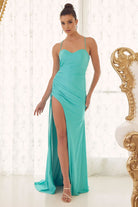 Deep Side Slit Sweetheart Open Criss Cross Back Long Evening Dress NXT1140-Evening Dress-smcfashion.com