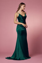 Open Back Spaghetti Straps Long Bridesmaid & Prom Dress NXR1026-Bridesmaid Dress-smcfashion.com