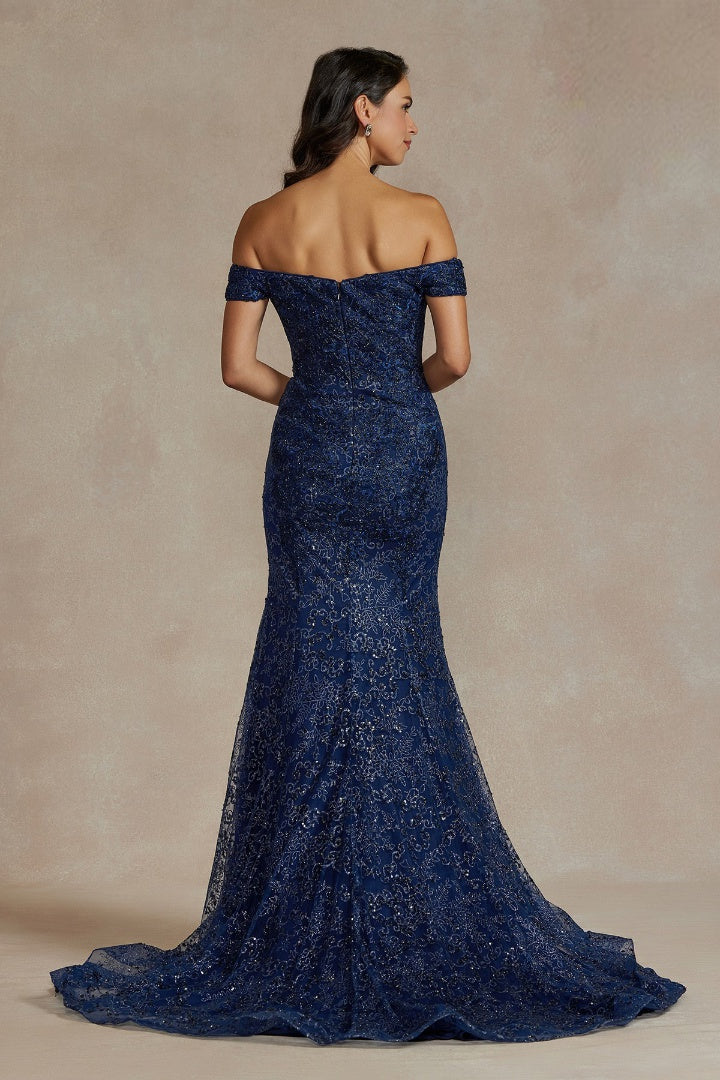 Mermaid Off Shoulder Sweetheart Long Mother of the Bride Dress NXJQ502-Mother of the Bride Dress-smcfashion.com