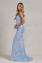 Embroidered Sequins Sweetheart Open Back Mermaid Long Evening Dress NXR1072-Evening Dress-smcfashion.com