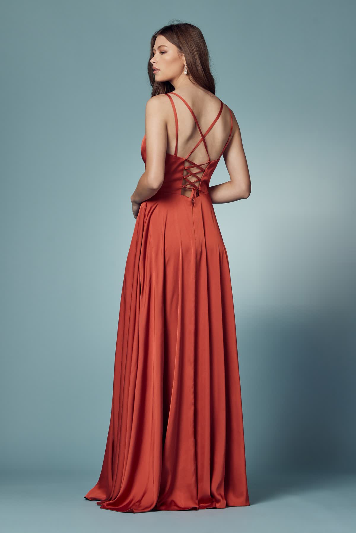 Double Breasted High Slit Long Bridesmaid & Prom Dress NXE1020-Prom Dress-smcfashion.com