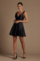 Open Back Satin Fit Short Homecoming & Cocktail Dress NXR701-Cocktail Dress-smcfashion.com