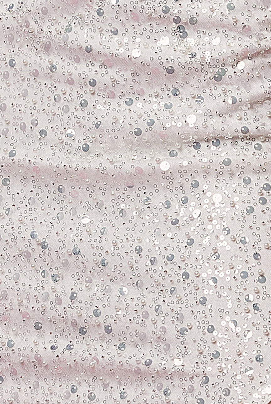 Embellished Sequin High Slit Long Wedding Dress NXR1031W-Wedding Dress-smcfashion.com