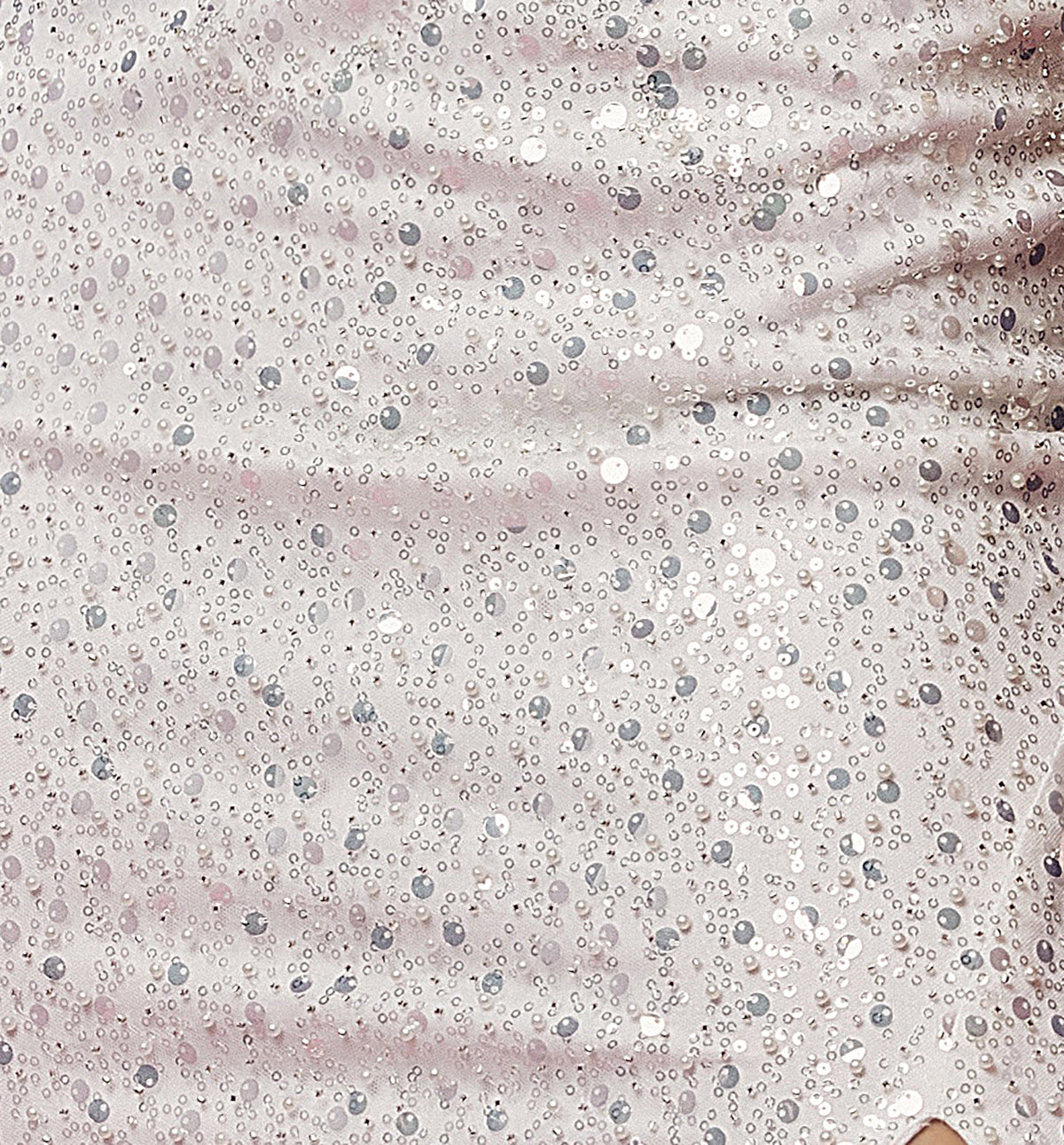 Embellished Sequin High Slit Long Wedding Dress NXR1031W-Wedding Dress-smcfashion.com