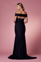 Off Shoulder Mermaid Long Evening & Mother Of The Bride Dress NXE497-Evening Dress-smcfashion.com
