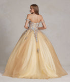 Off Shoulder Embroidered Lace Bodice Long Quinceanera Dress NXJU809-Quinceanera Dress-smcfashion.com