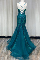 Memraid Tulle Skirt Embroidered Lace Long Prom Dress NXC1108-Prom Dress-smcfashion.com