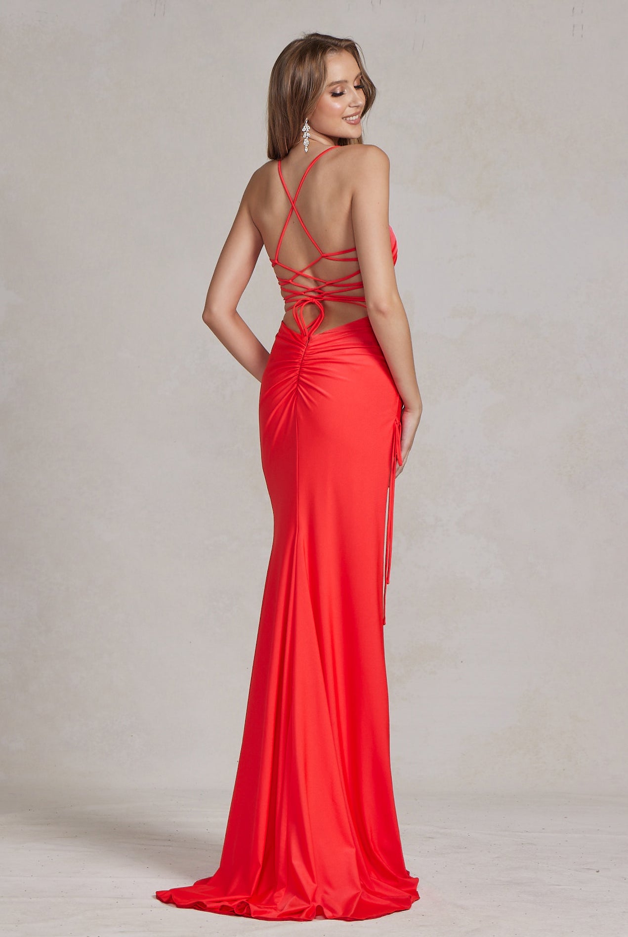 Deep Side Slit Sweetheart Open Criss Cross Back Long Evening Dress NXT1140-Evening Dress-smcfashion.com