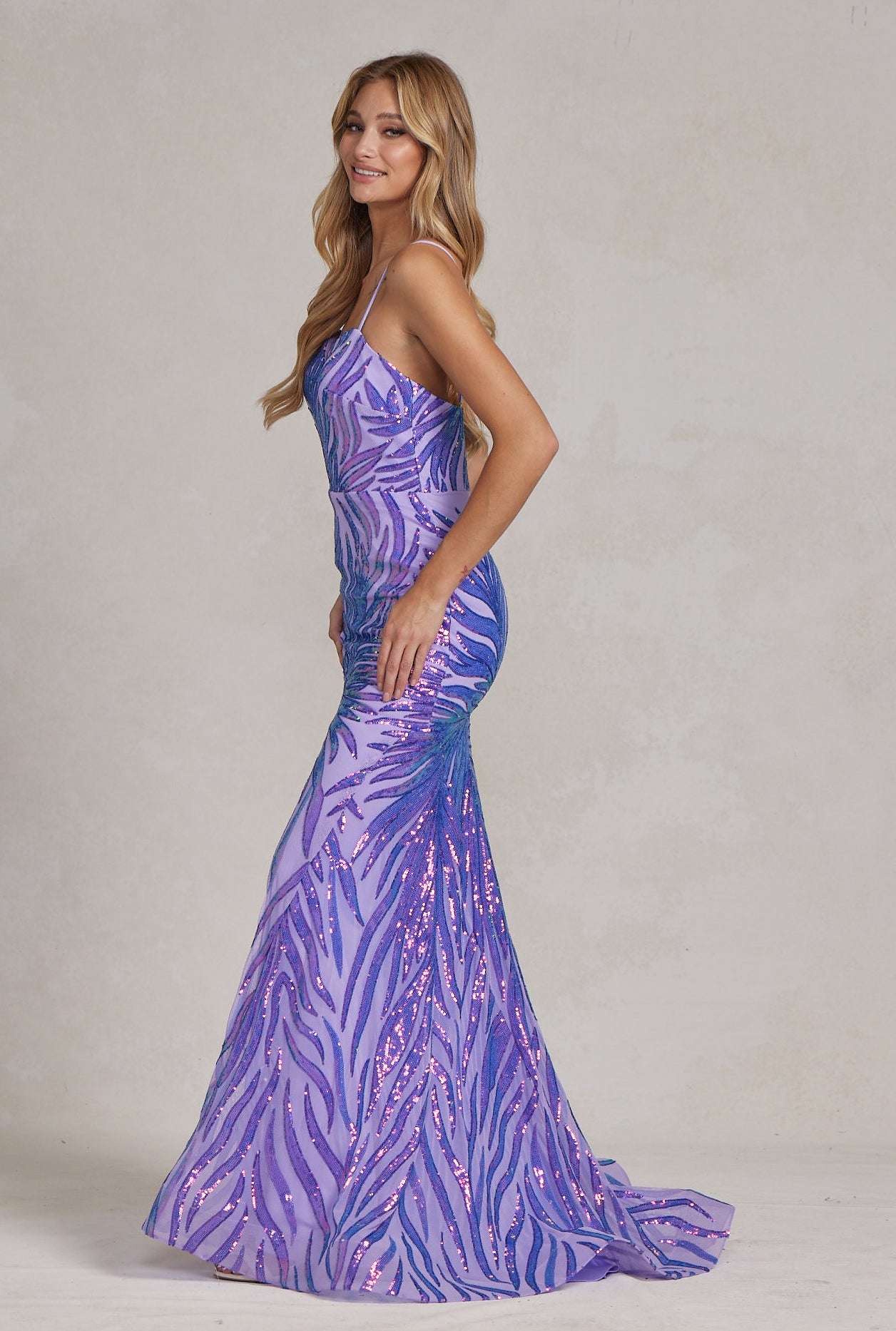 Embroidered Sequins Sweetheart Open Back Mermaid Long Evening Dress NXR1072-Evening Dress-smcfashion.com