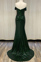 Off Shoulder Embroidered Sequins Open Back Long Prom Dress NXR1203-Prom Dress-smcfashion.com