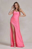 Deep Side Slit Sweetheart Open Criss Cross Back Long Evening Dress NXT1140-Evening Dress-smcfashion.com