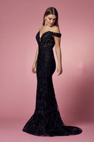 Off Shoulder Boho Inspired Mermaid Long Evening Dress NXC439-Evening Dress-smcfashion.com