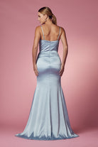 Open Back Spaghetti Straps Long Bridesmaid & Prom Dress NXR1026-Bridesmaid Dress-smcfashion.com