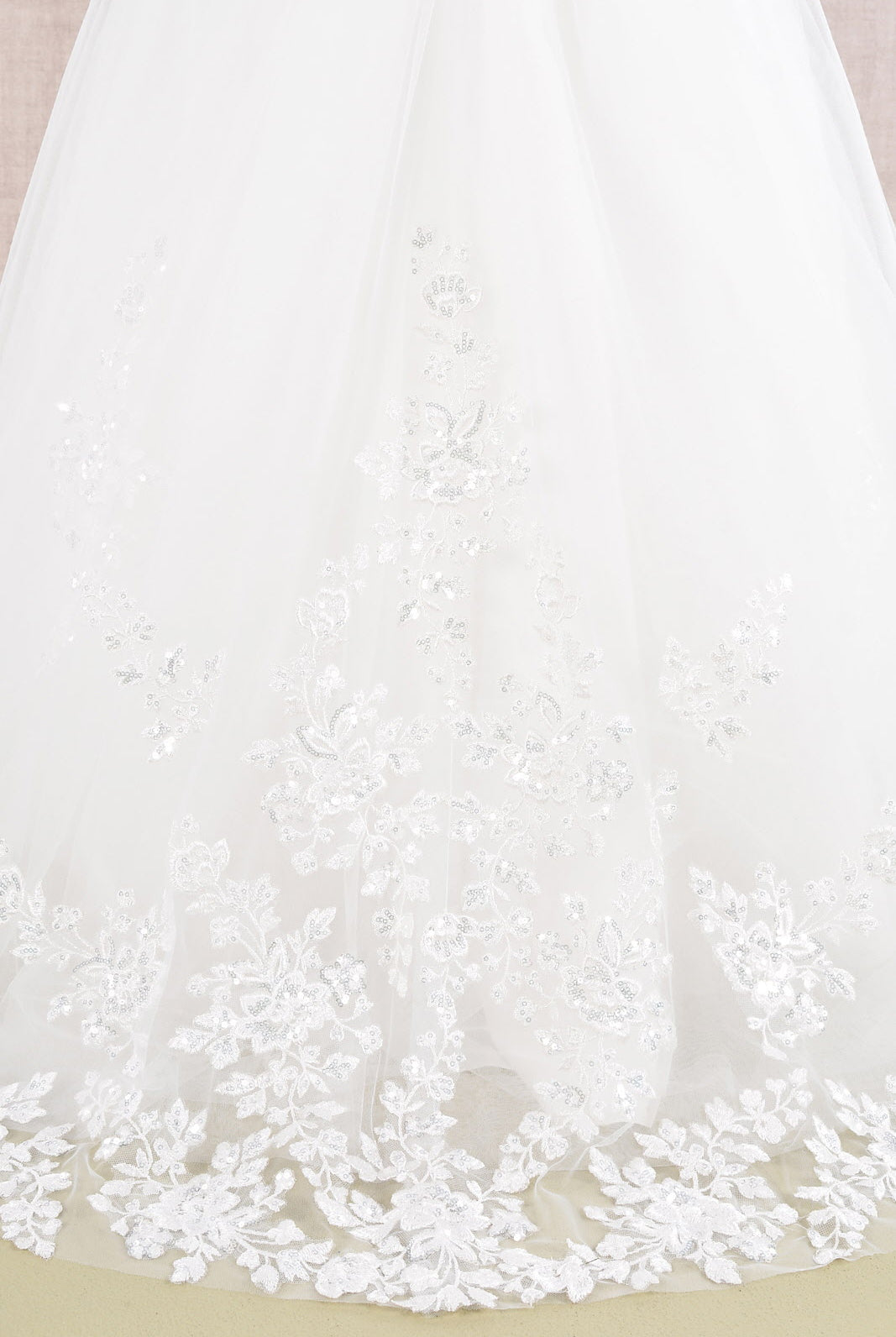 Sequin Embroidery Long Back Hem Mesh A-Line Quinceanera Kids Dress GLGK108-KIDS-smcfashion.com