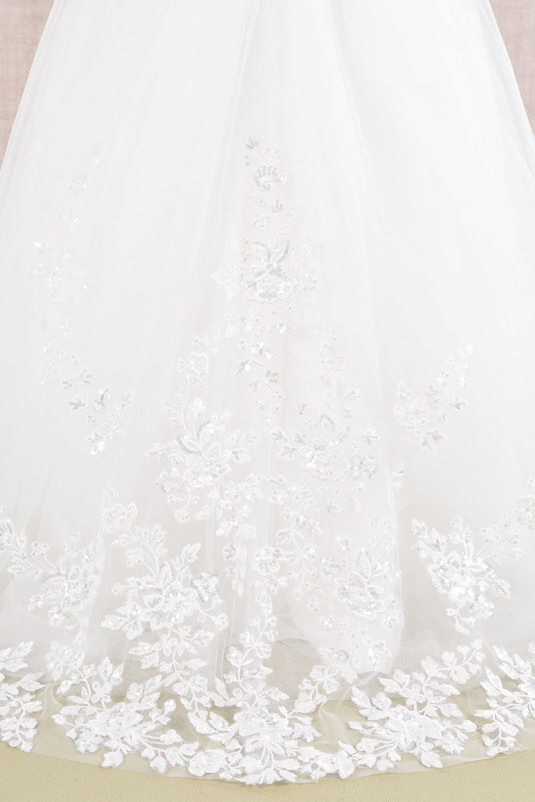 Sequin Embroidery Long Back Hem Mesh A-Line Quinceanera Kids Dress GLGK108-KIDS-smcfashion.com