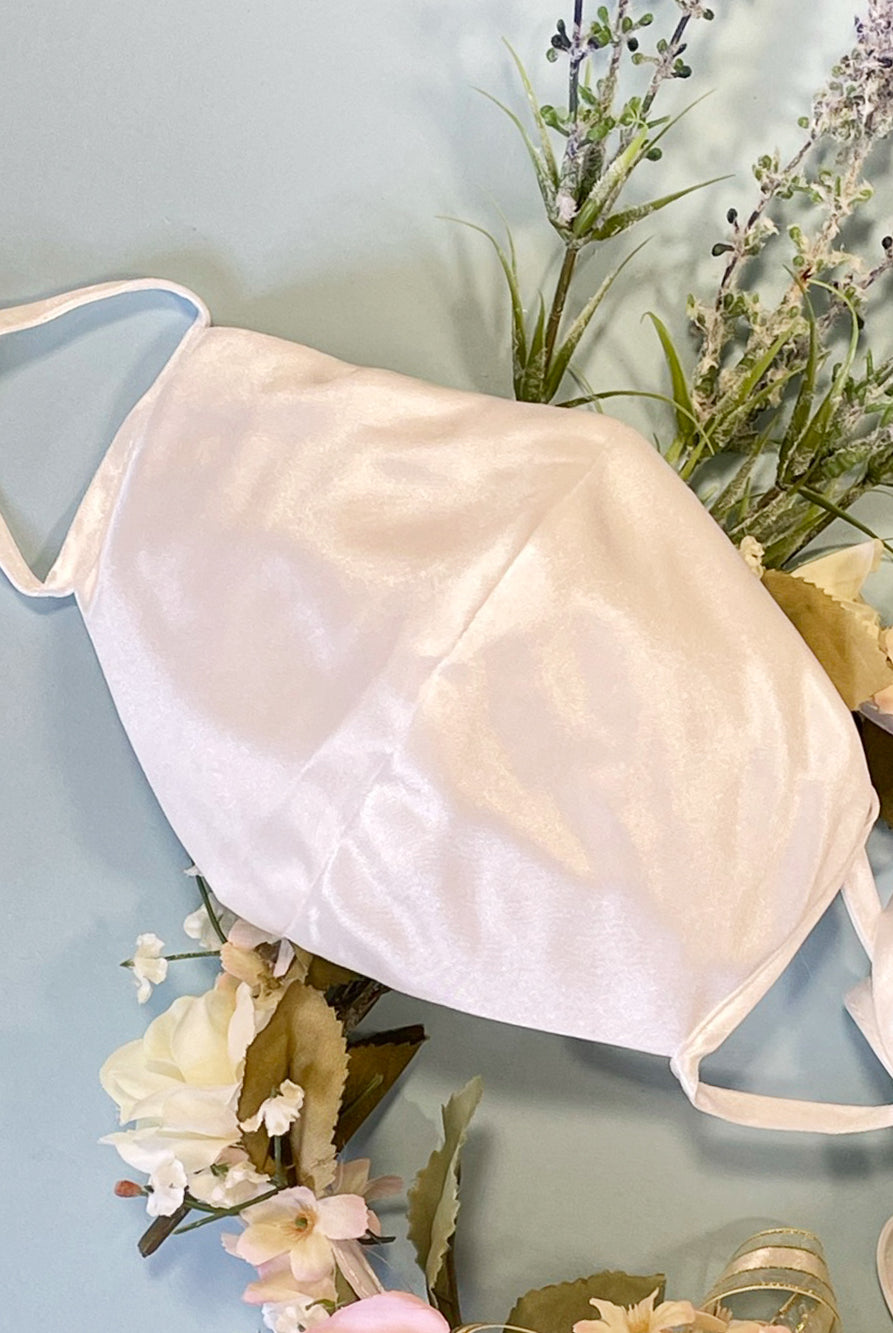 Pleated Waistline Sweethearted Cut-Away Shoulder Satin A-Line Dress - Mask Not Included GLGL1908-Wedding Dress-smcfashion.com