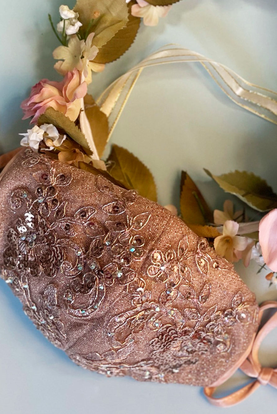 Sweethearted Ruffle Tail Quinceanera Dress Detached Mesh Sleeve - Mask Not Included GLGL1912-QUINCEANERA-smcfashion.com