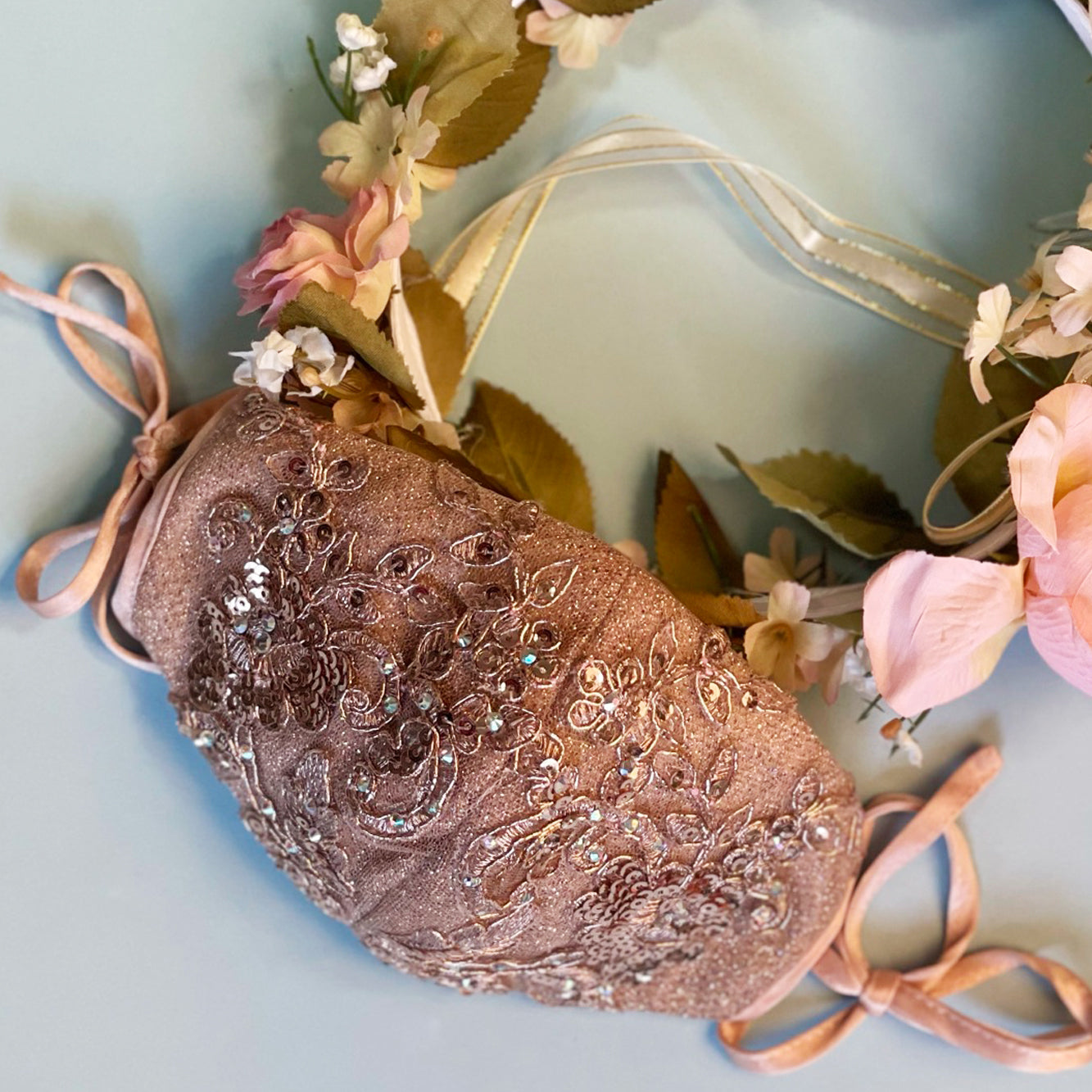 Sweethearted Ruffle Tail Quinceanera Dress Detached Mesh Sleeve - Mask Not Included GLGL1912-QUINCEANERA-smcfashion.com